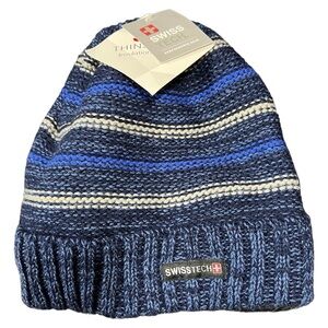 Swiss Tech Sapphire Blue Beanie Hat OSFM
